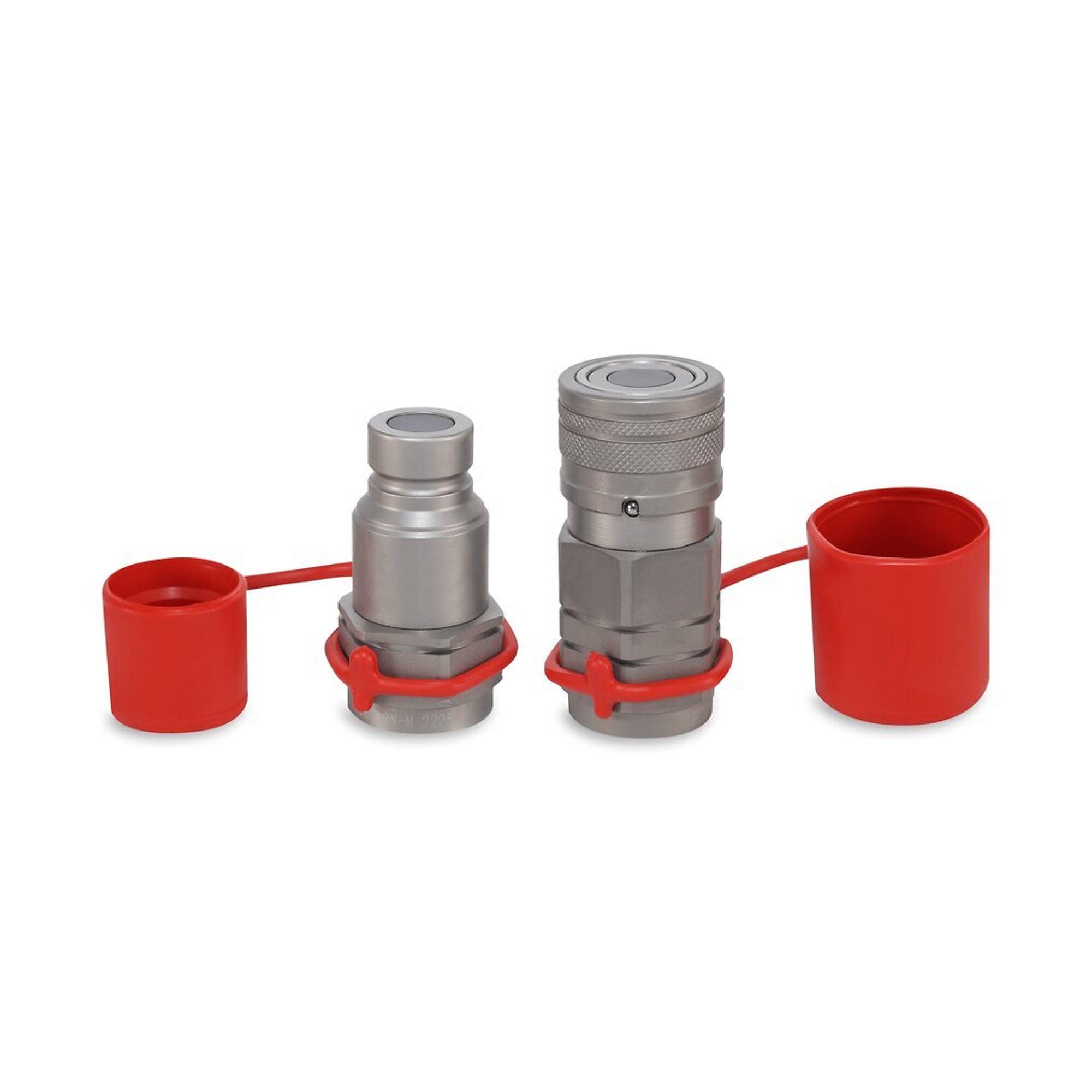 Magister 1/2? Flat Face Hydraulic Quick Couplers Set - 3/4? NPT Port